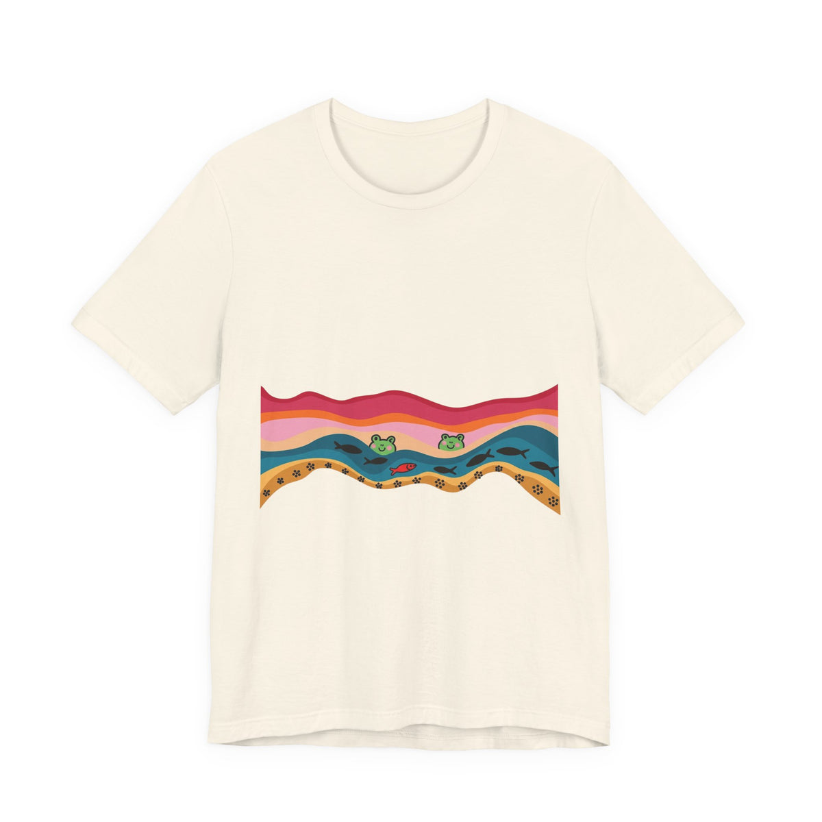 Desert Sunset Wave Graphic Tee