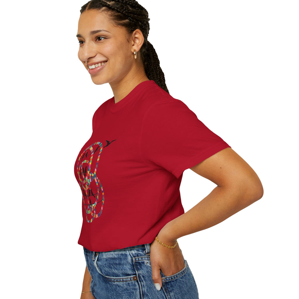 Bird Flight Graphic T-Shirt — Colorful Ring Silhouette Tee