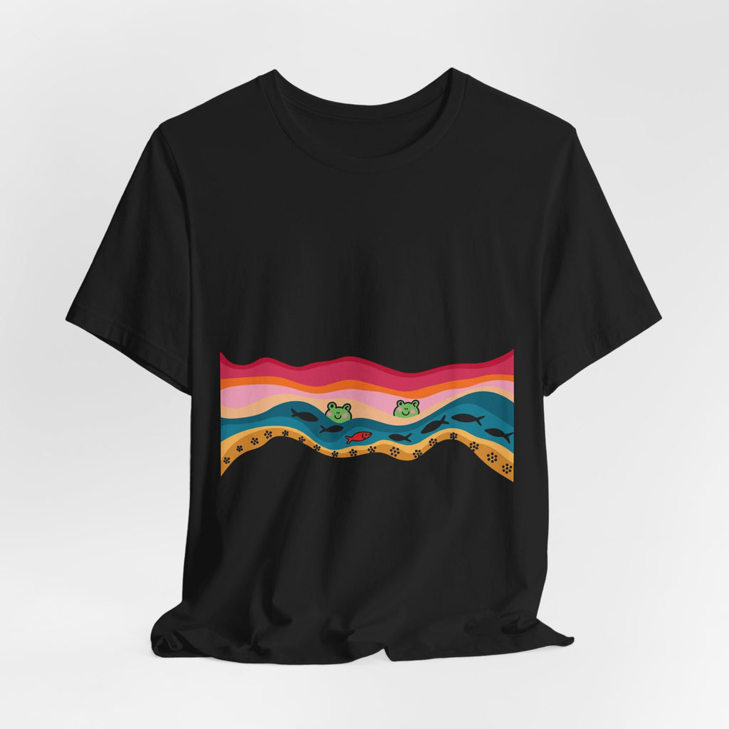 Desert Sunset Wave Graphic Tee