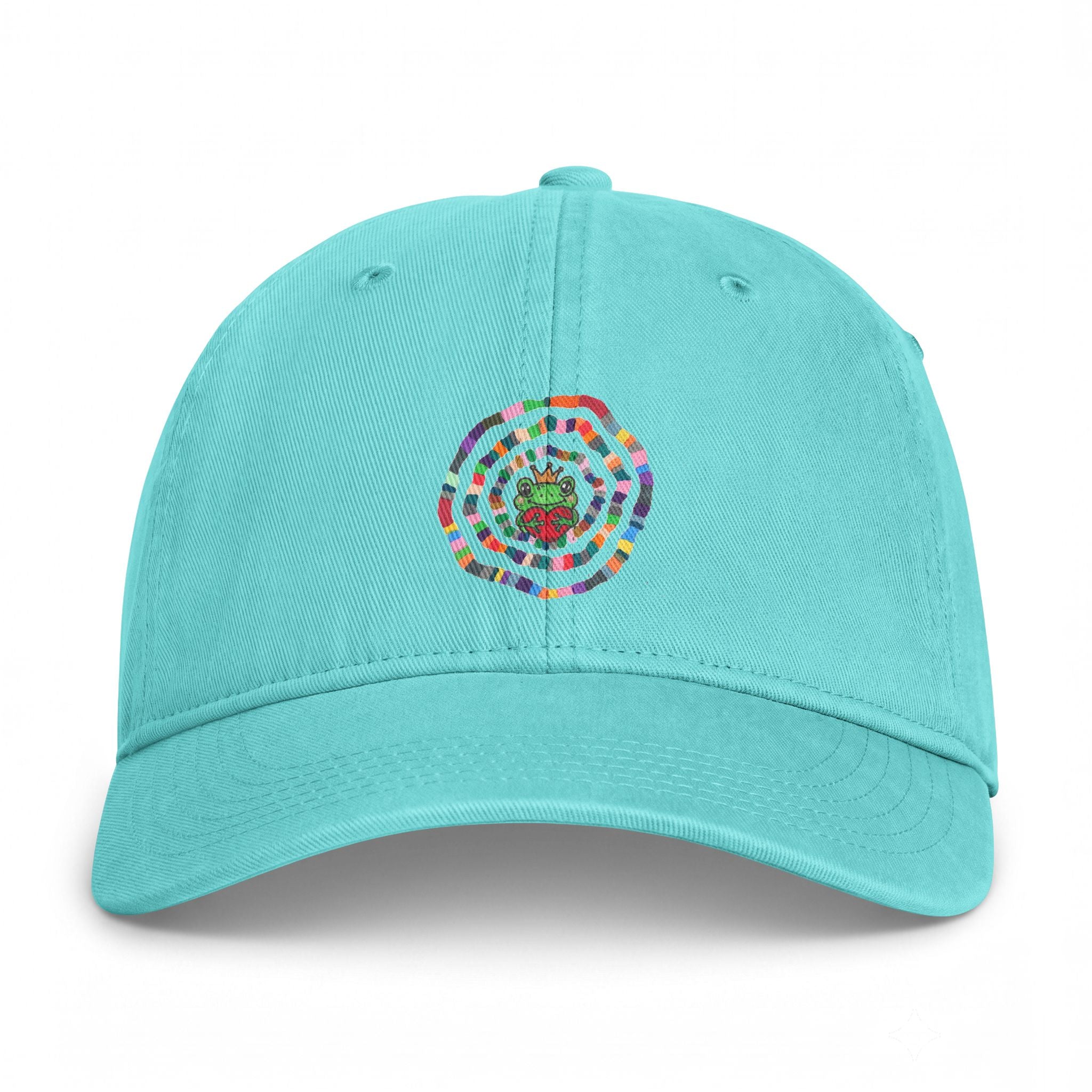 Colorful Sea Turtle Ring hat | Cap with mosaic turtle emblem