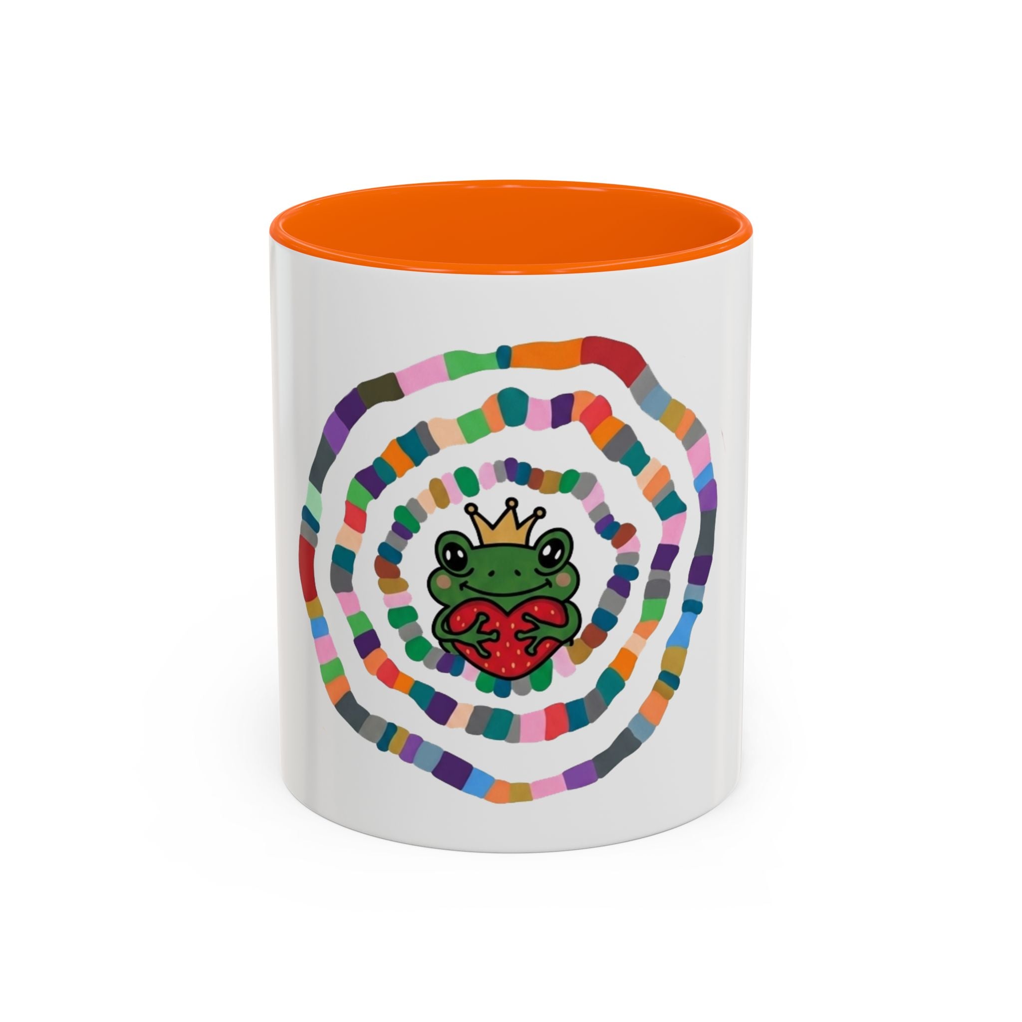 Colorful Crowned Frog Heart mug | Accent Coffee Mug 11oz 15oz