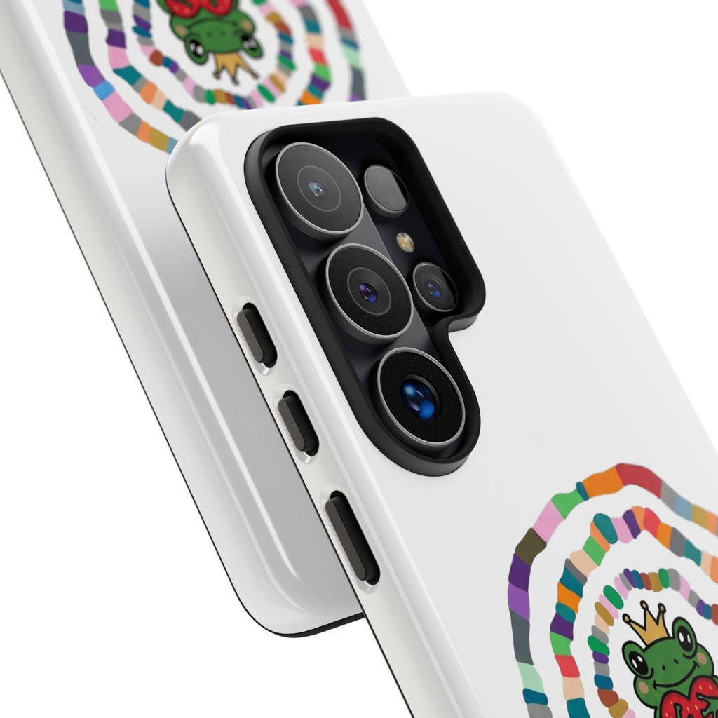 Frog Heart Spiral Tough Case | Colorful Concentric Ring Phone Case