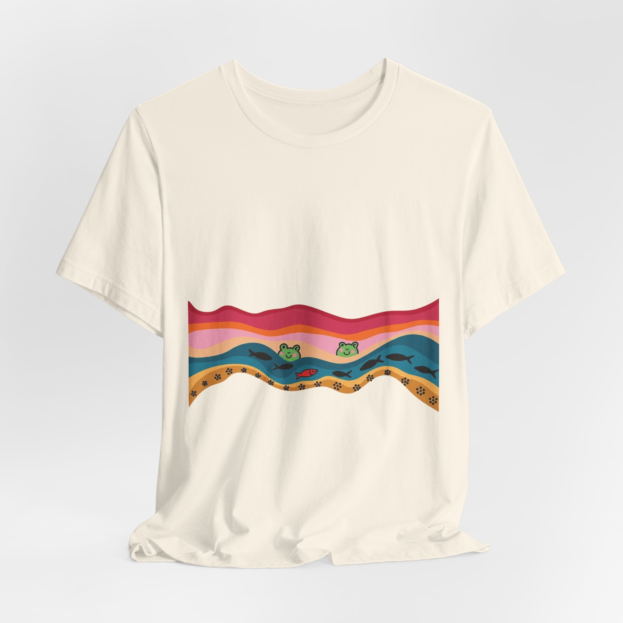 Desert Sunset Wave Graphic Tee