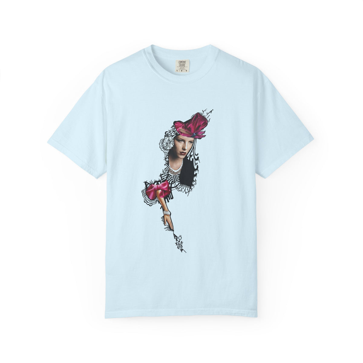 Victorian Rose Portrait T-Shirt