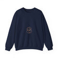 Crewneck Sweatshirt — Minimal Cute Ghost Embroidery