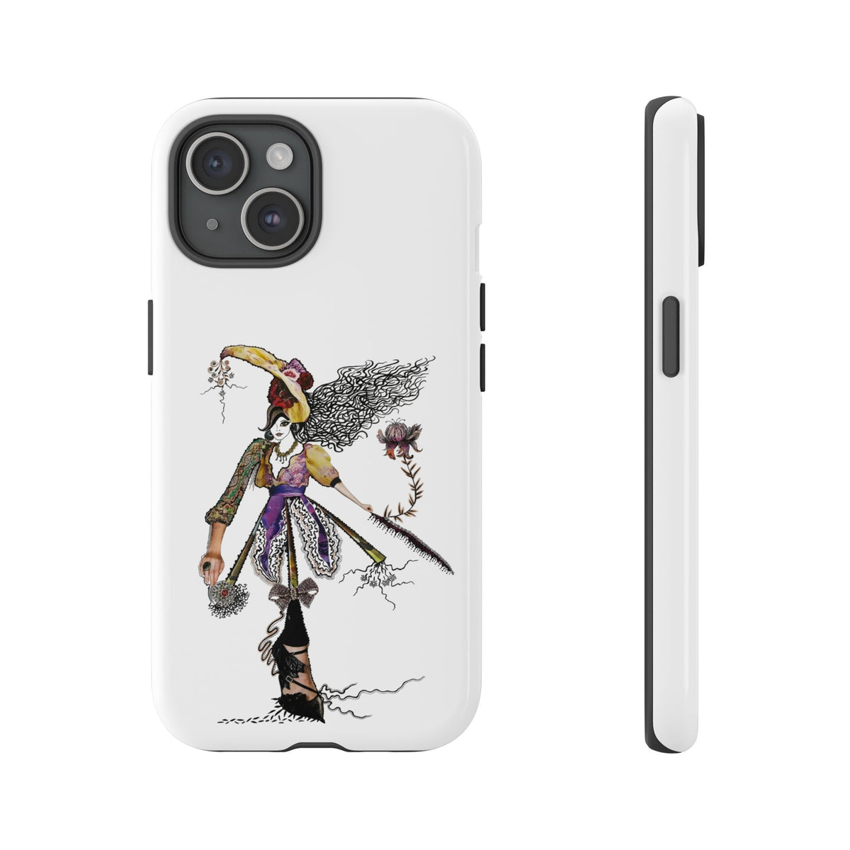 Victorian Witch Illustration Phone Case | iPhone Rugged Case