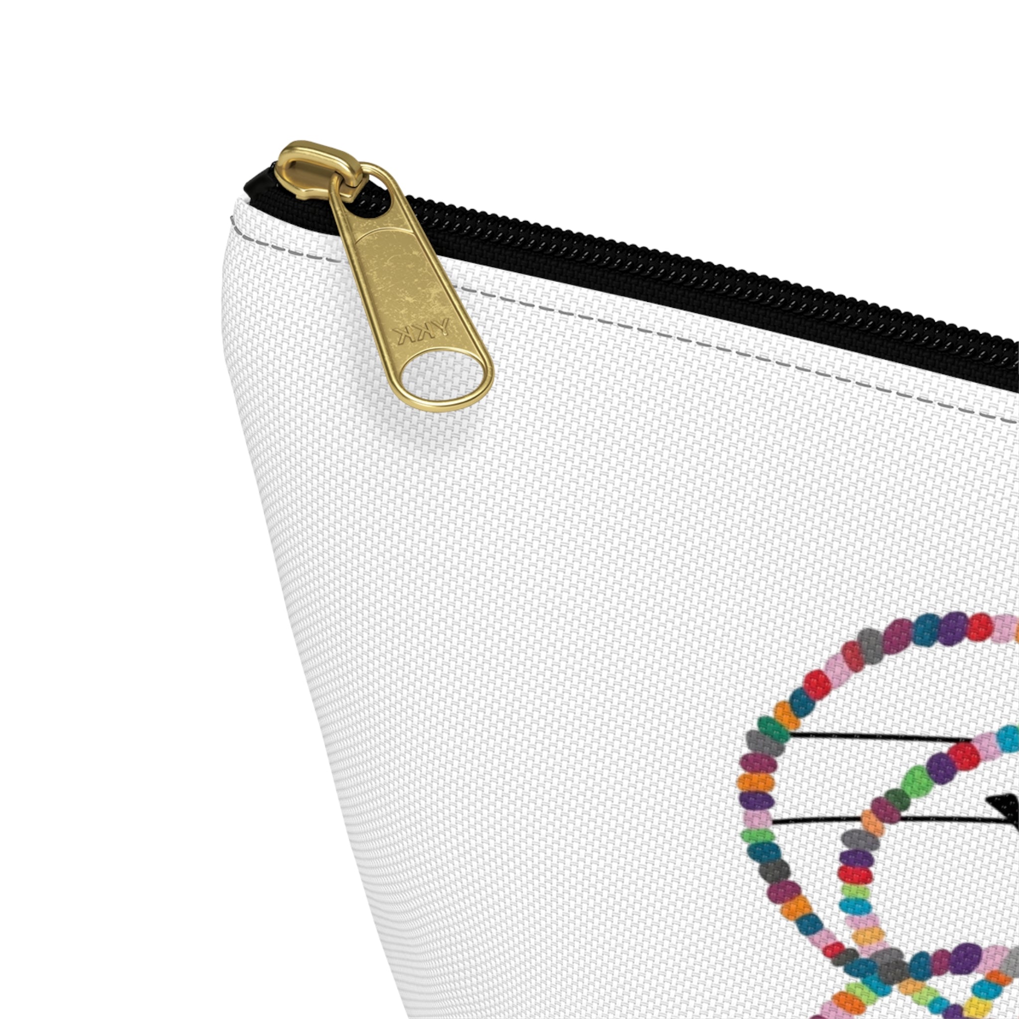 Hula Hoop Silhouette Accessory Pouch | T-Bottom Cosmetic Bag