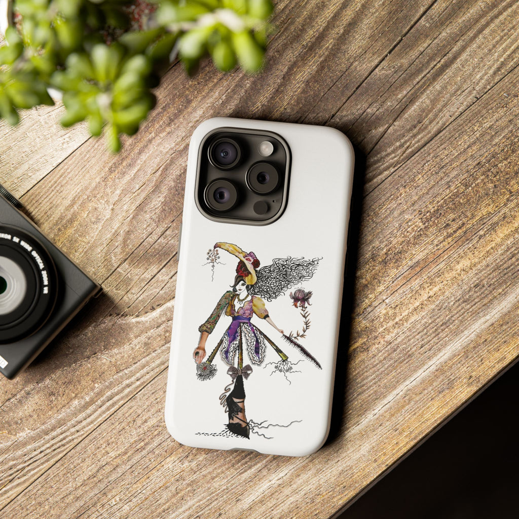Victorian Witch Illustration Phone Case | iPhone Rugged Case