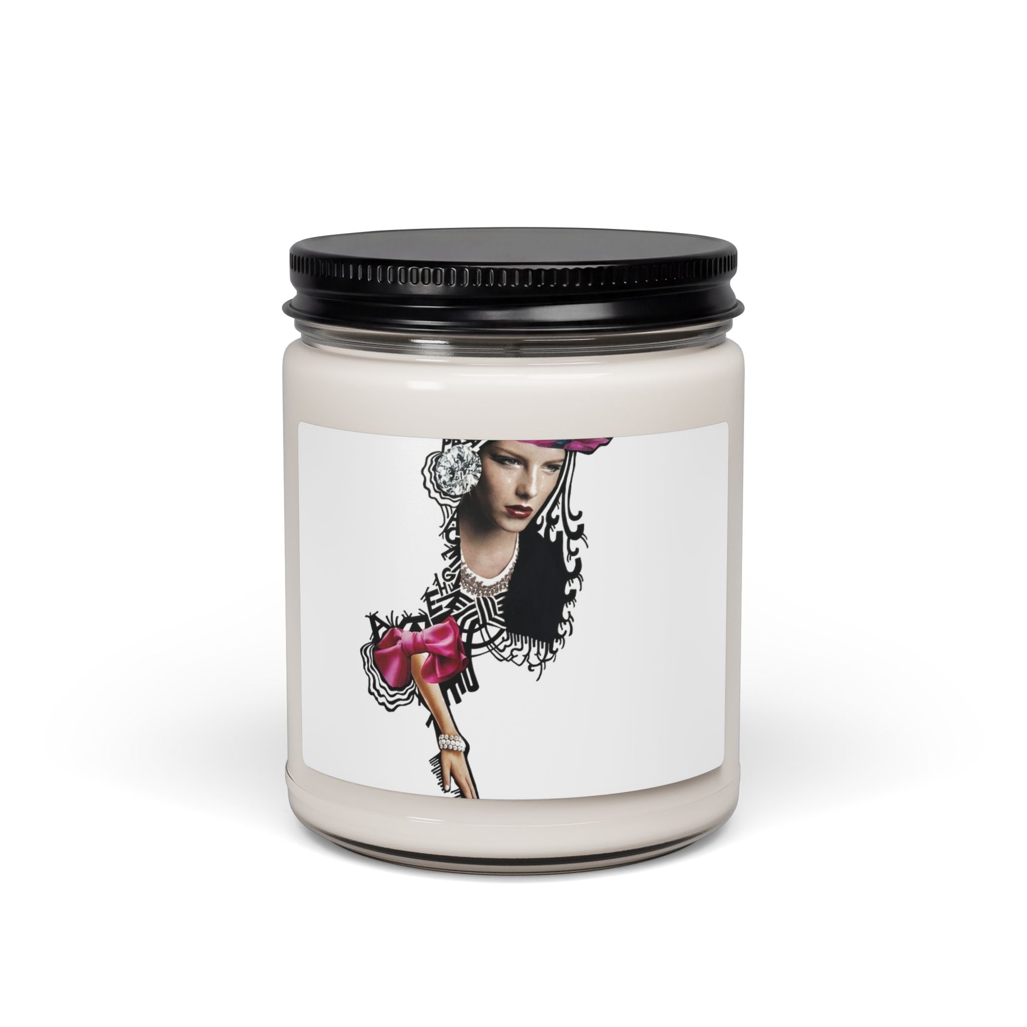Artistic Femme Portrait Soy Candle — 9 oz Scented Jar