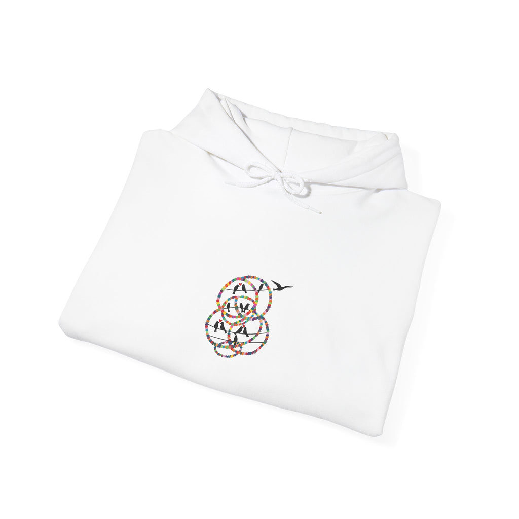 Minimal Floral Snake Hoodie — Delicate Line Art Serpent Graphic