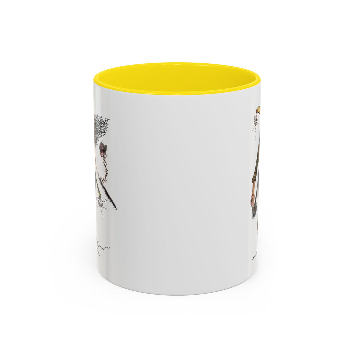 Whimsical Witch Illustration Mug | Accent Coffee Mug 11oz 15oz