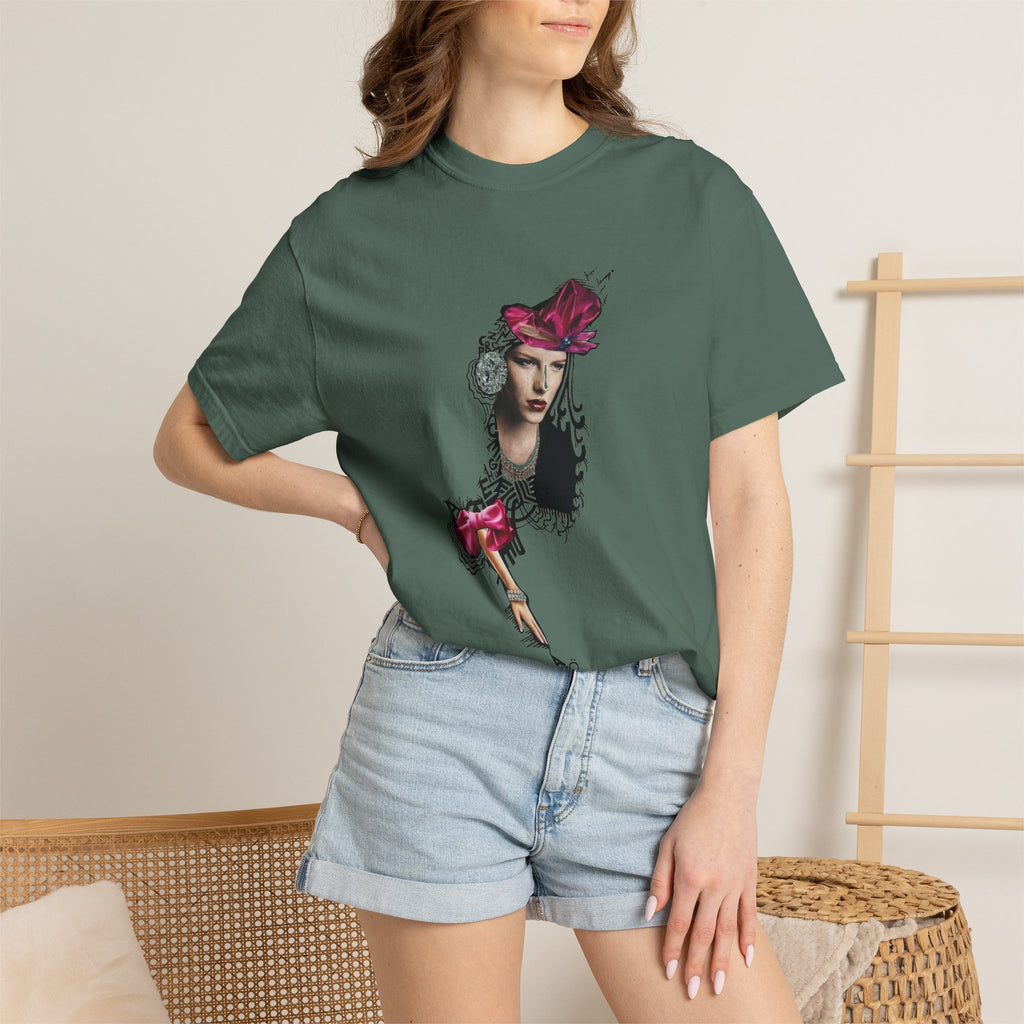 Victorian Rose Portrait T-Shirt