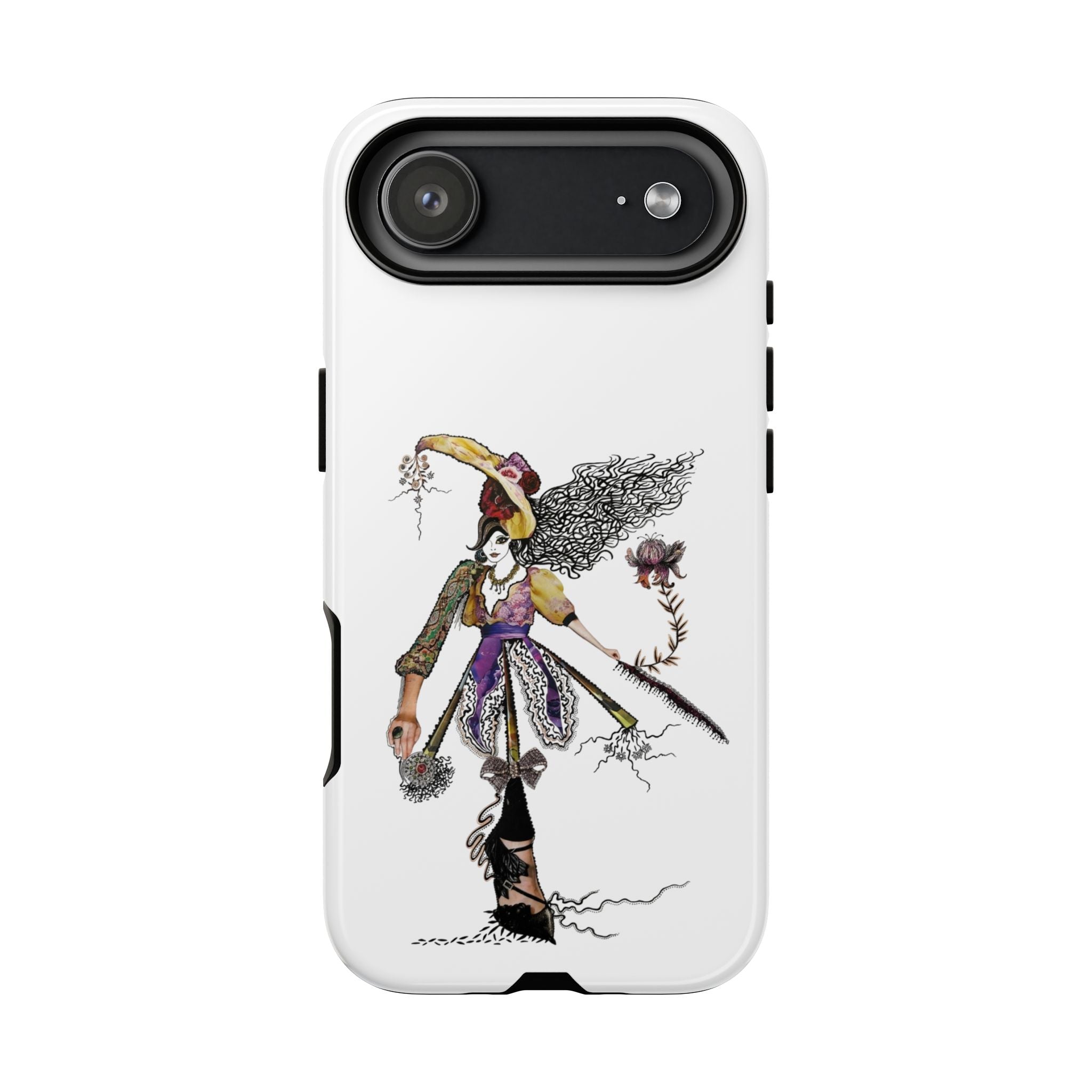Victorian Witch Illustration Phone Case | iPhone Rugged Case