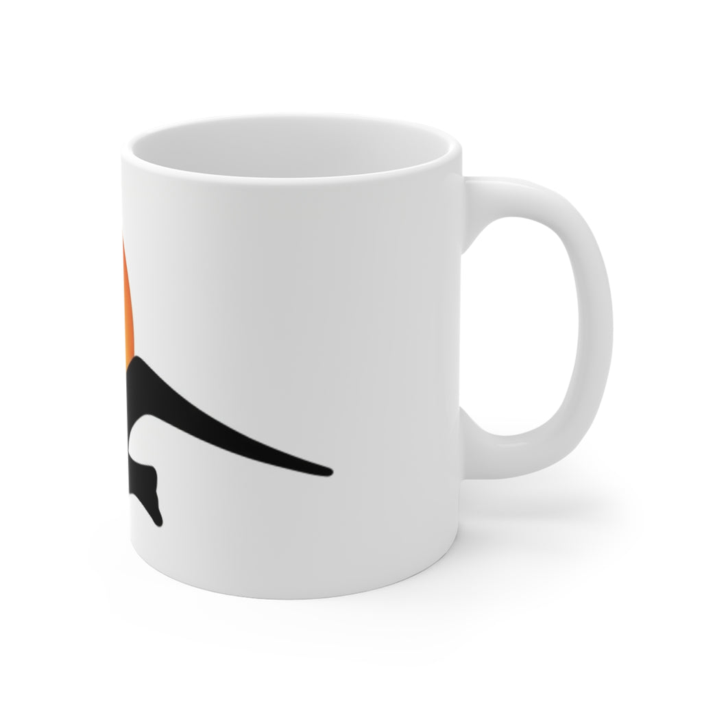 Seagull Sunset Mug | Beach Sunrise Silhouette Coffee Cup