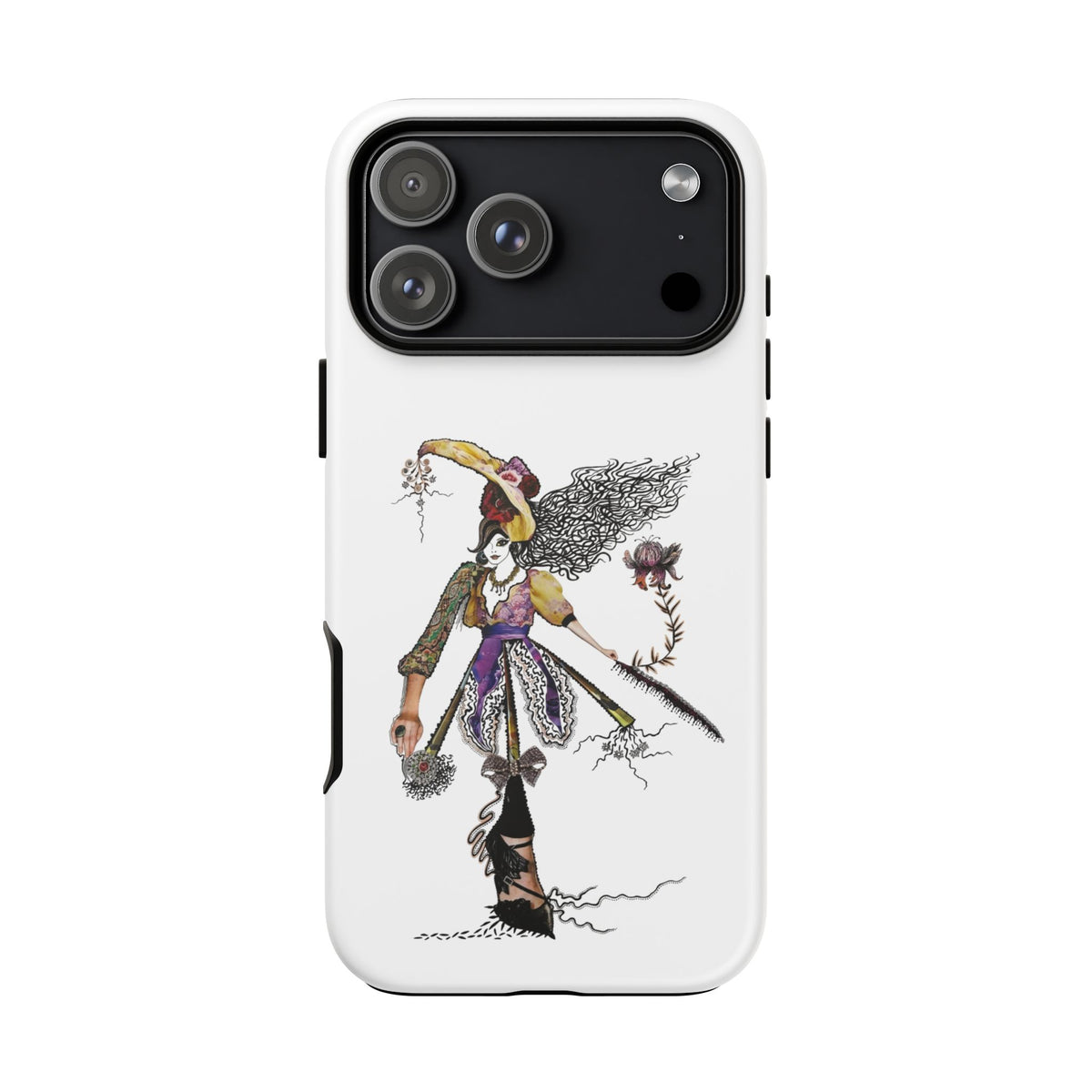 Victorian Witch Illustration Phone Case | iPhone Rugged Case