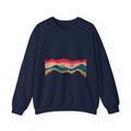 Desert Sunset Crewneck Sweatshirt — Retro Mountain & Cactus Graphic