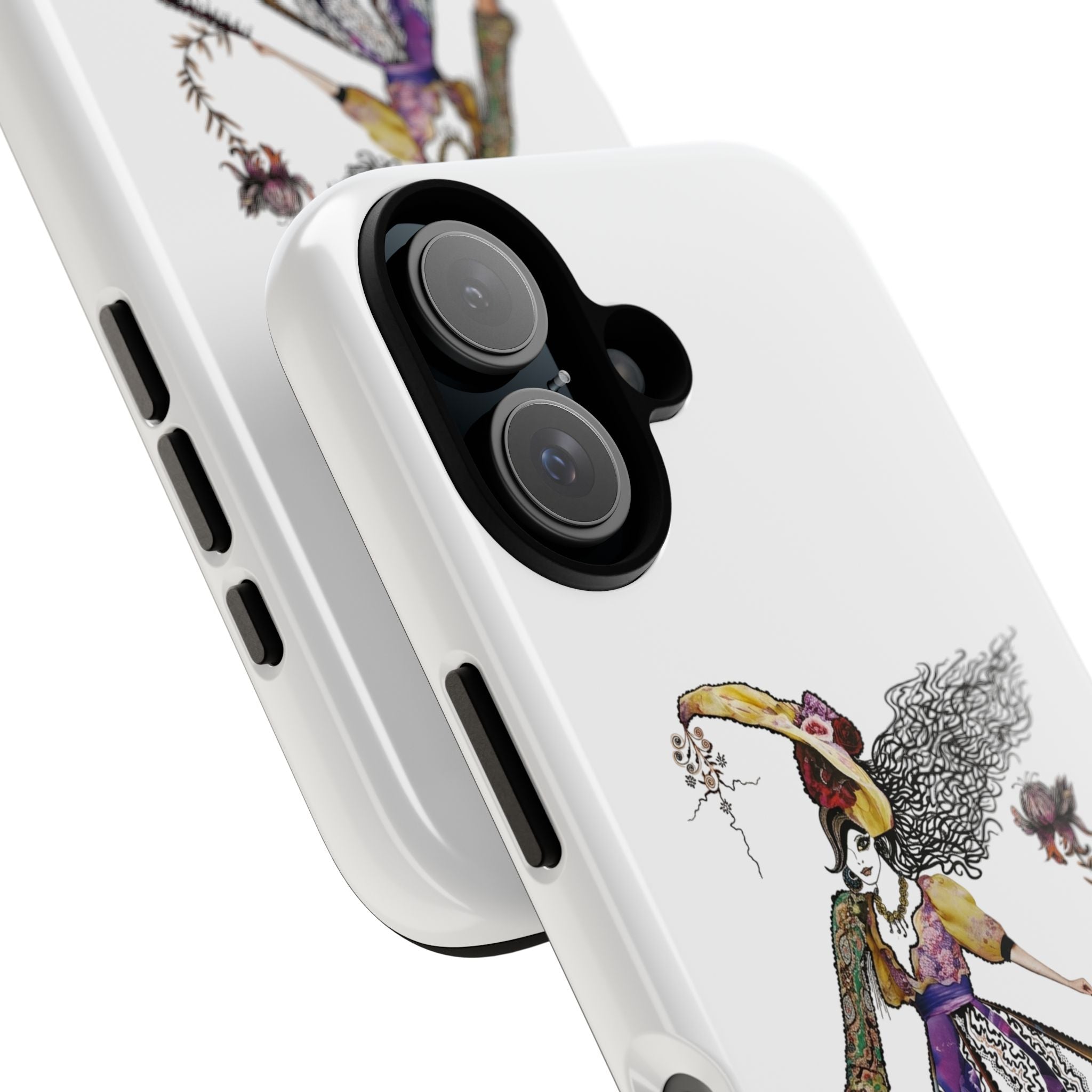 Victorian Witch Illustration Phone Case | iPhone Rugged Case