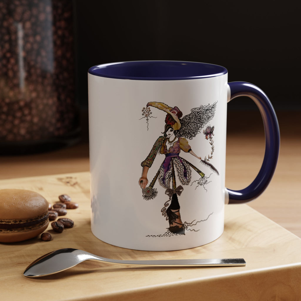 Whimsical Witch Illustration Mug | Accent Coffee Mug 11oz 15oz