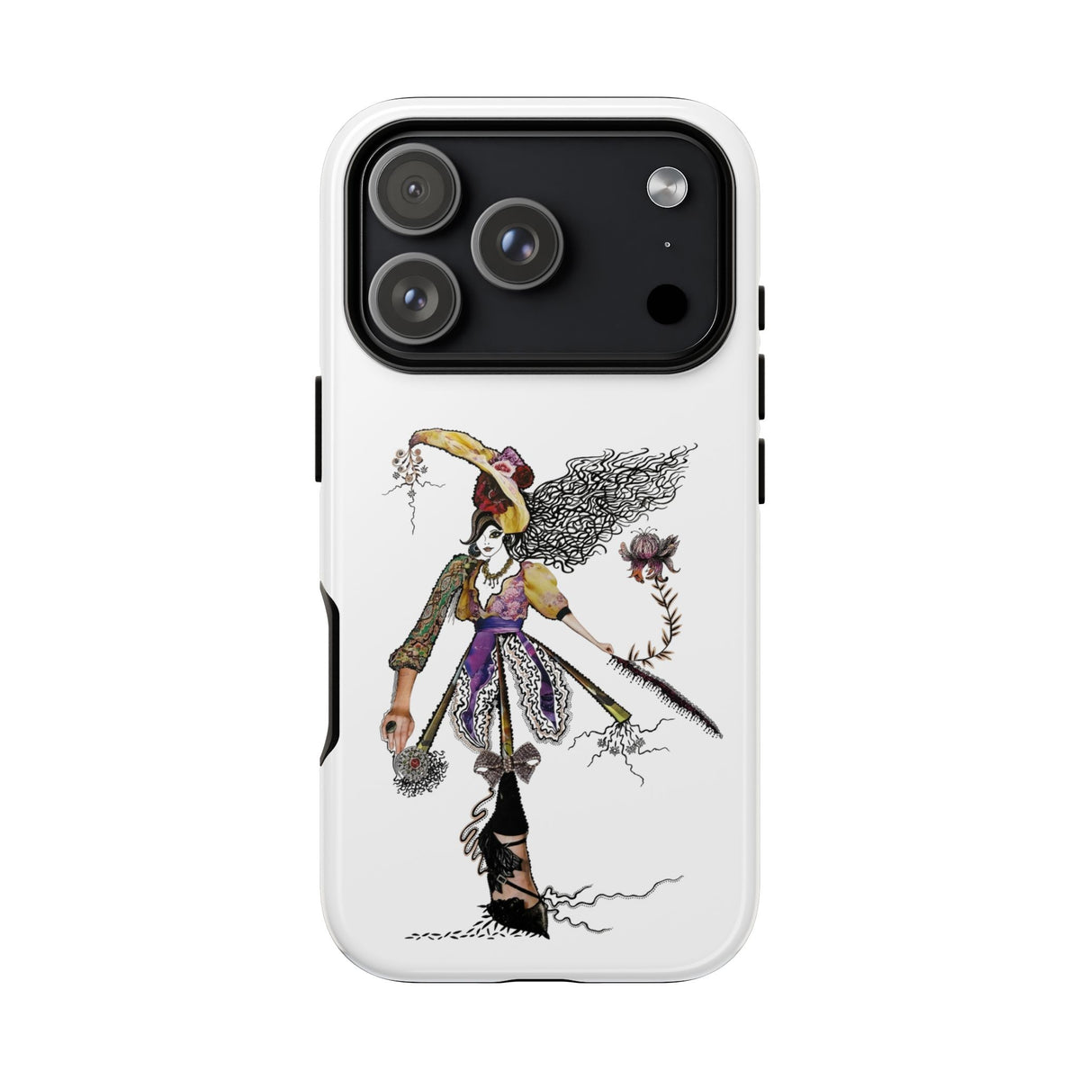 Victorian Witch Illustration Phone Case | iPhone Rugged Case