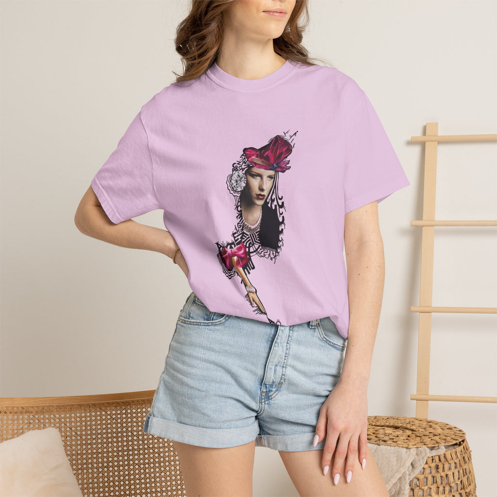 Victorian Rose Portrait T-Shirt