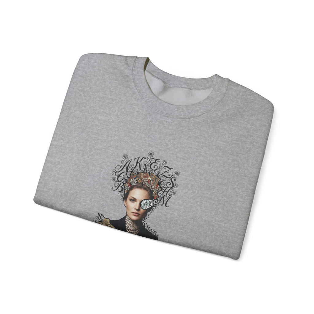 Queen of Hearts Portrait Crewneck Sweatshirt
