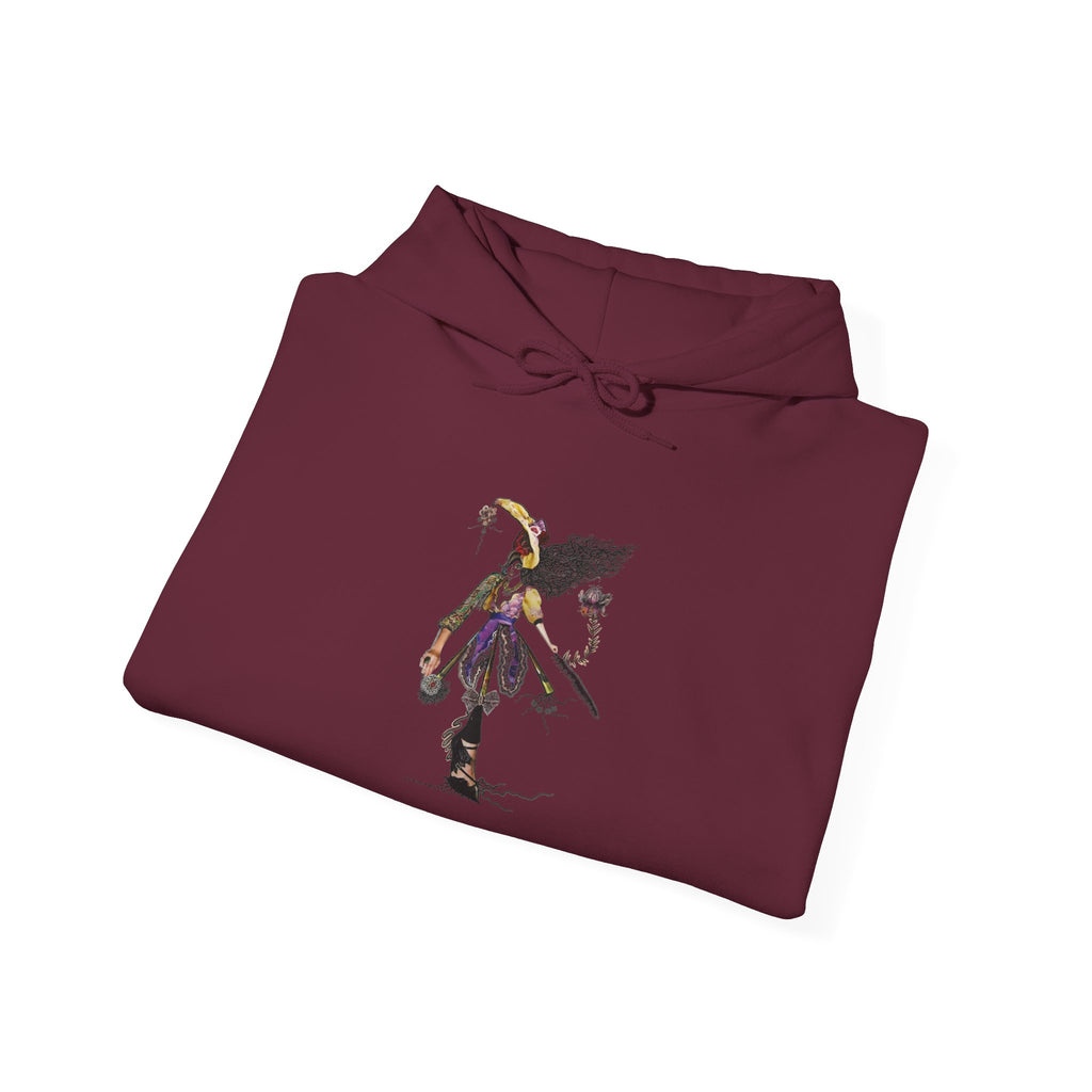 Hoodie — Gothic Angel Warrior Illustration Pullover